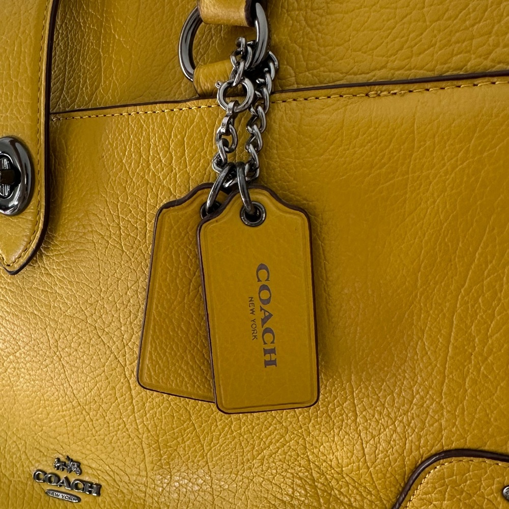Coach Mercer Genuine Leather 2 Way Satchel Bag - Picture 6 of 12